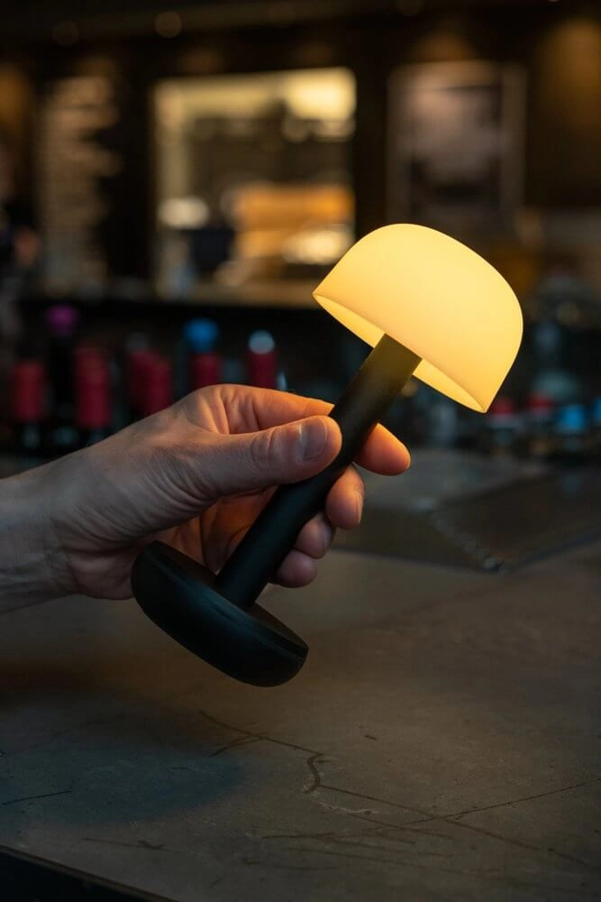 Oplaadbare tafellamp Two Black Frosted Humble 7446023311366