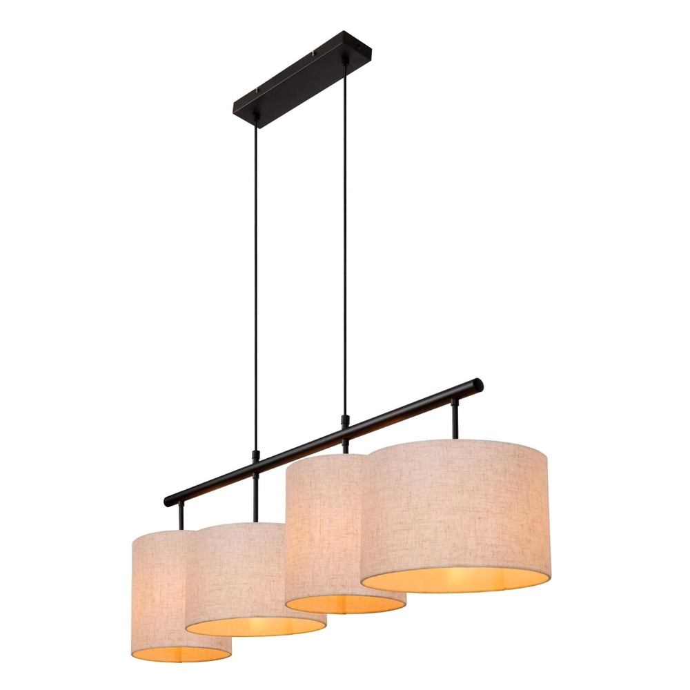 4-lichts hanglamp Maya crème Lucide 5411212452573