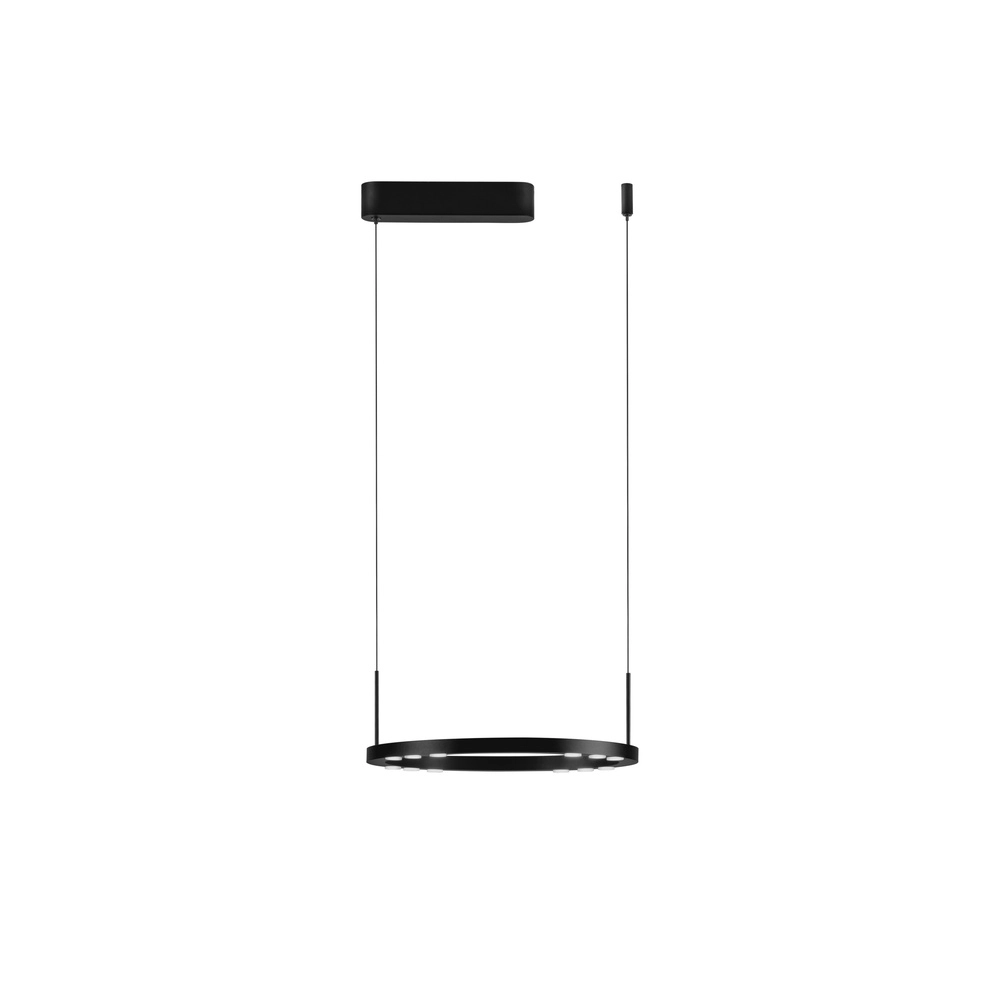 Sleek pendant lamp Lunette black Ø 40cm Lyora 5212017465184