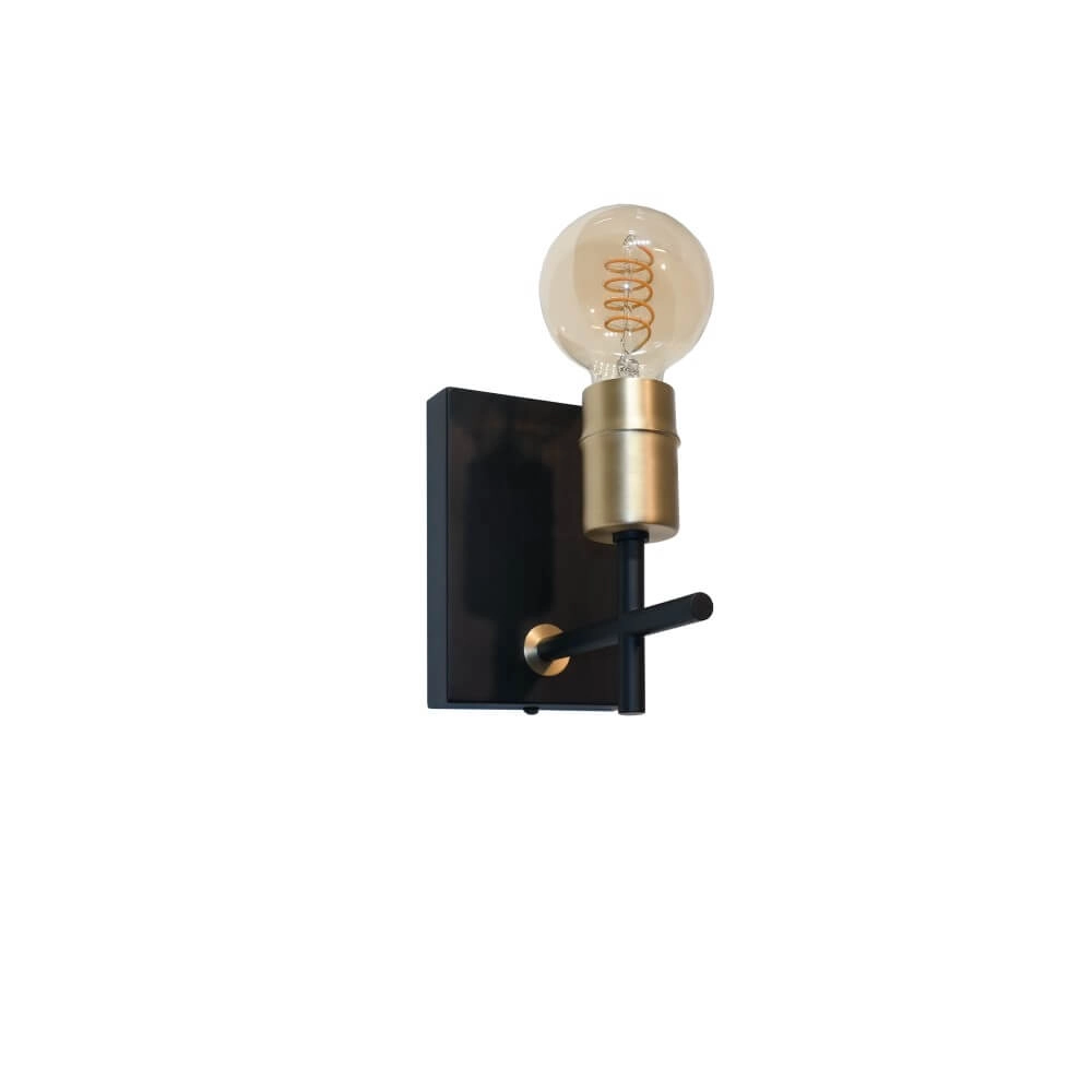 Leuke wandlamp Mokka zwart met goud Artdelight 8719831735464