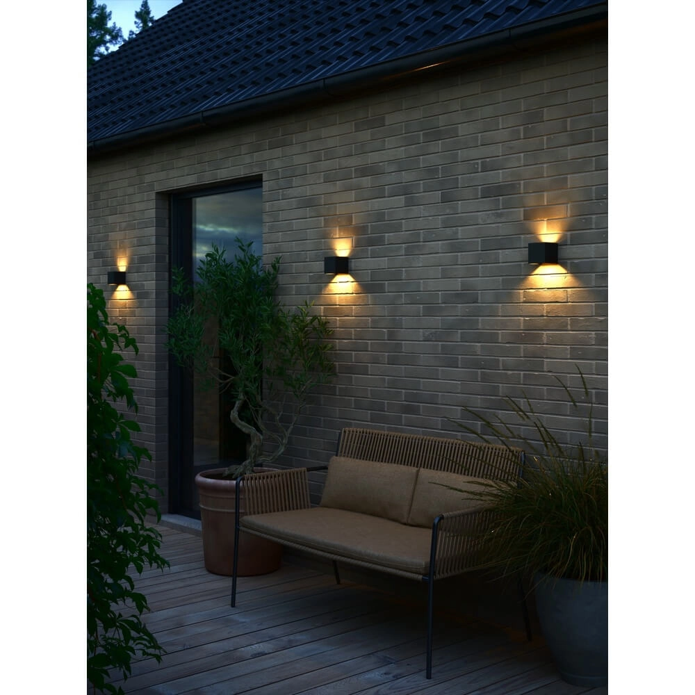 Vierkante opbouwspot Milda zwart Nordlux 5704924017711