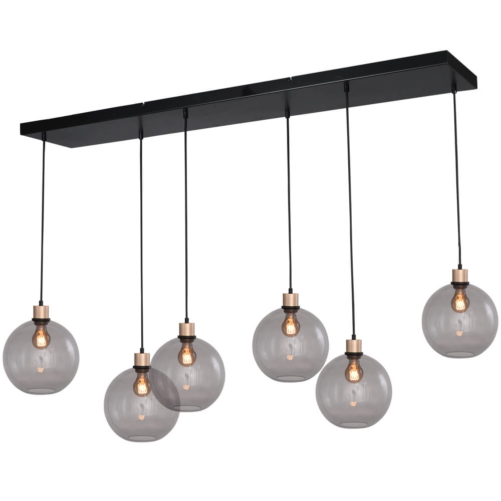 Hanglamp Lazise 6x Ø 25cm goud