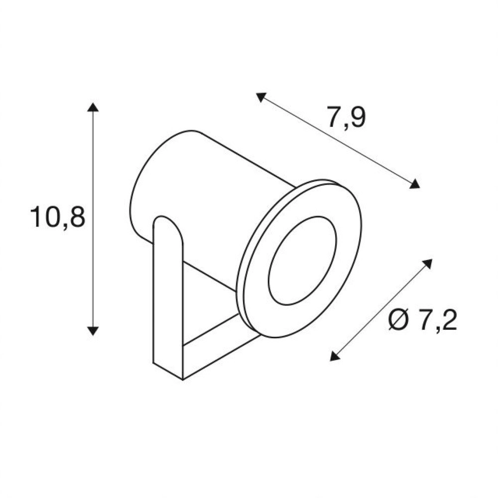 Opbouwspot Dasar Projector SLV 4024163164429