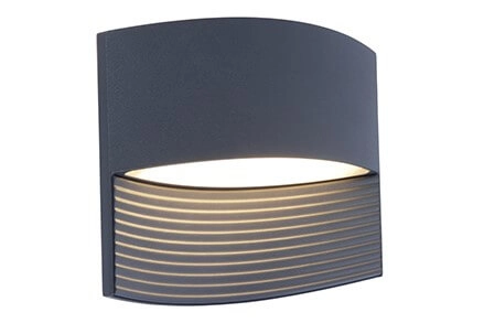 Leuke wandlamp Lotus antraciet