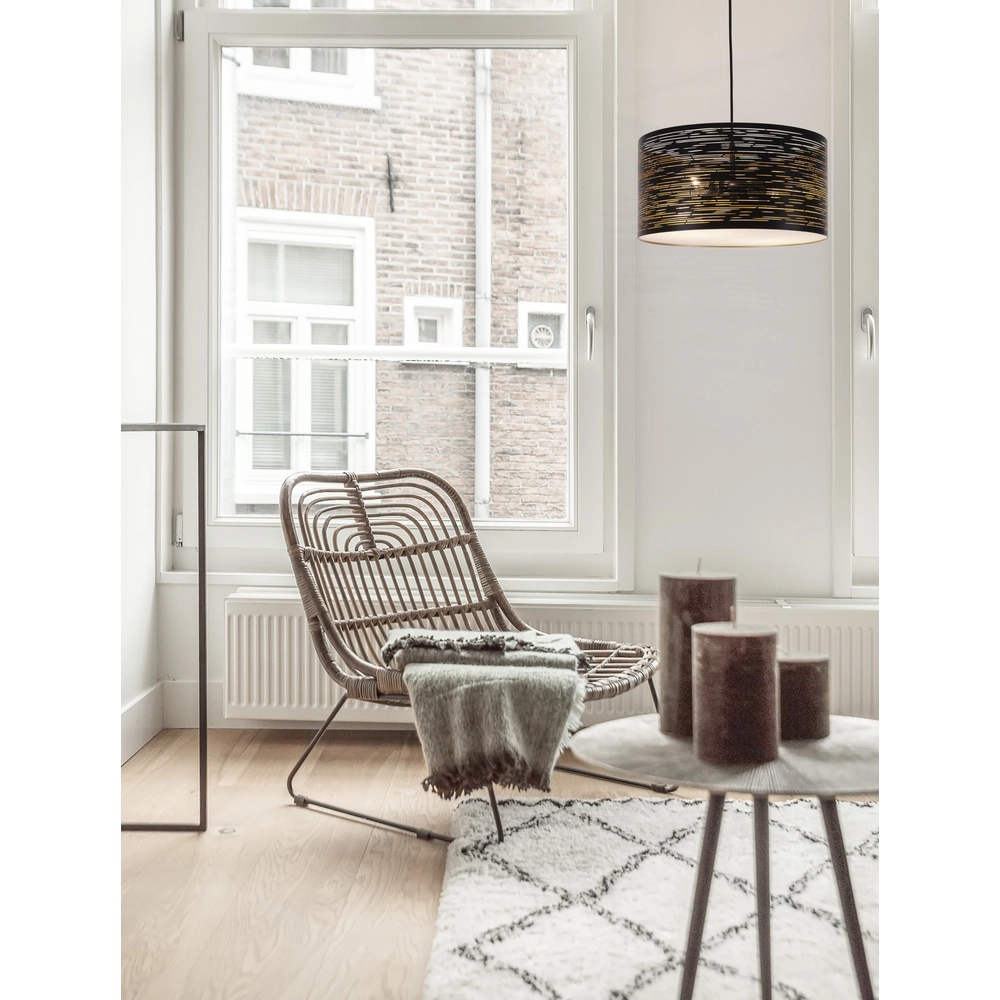 Hanglamp Zane zwart Lyora 5212017436443