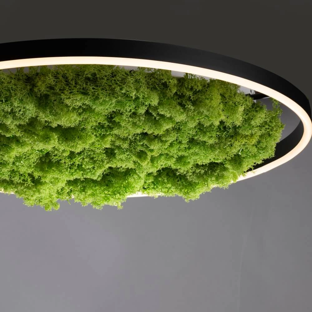 Plafondlamp Green Ritus met mos Ø 58,5cm Just Light 4043689994808