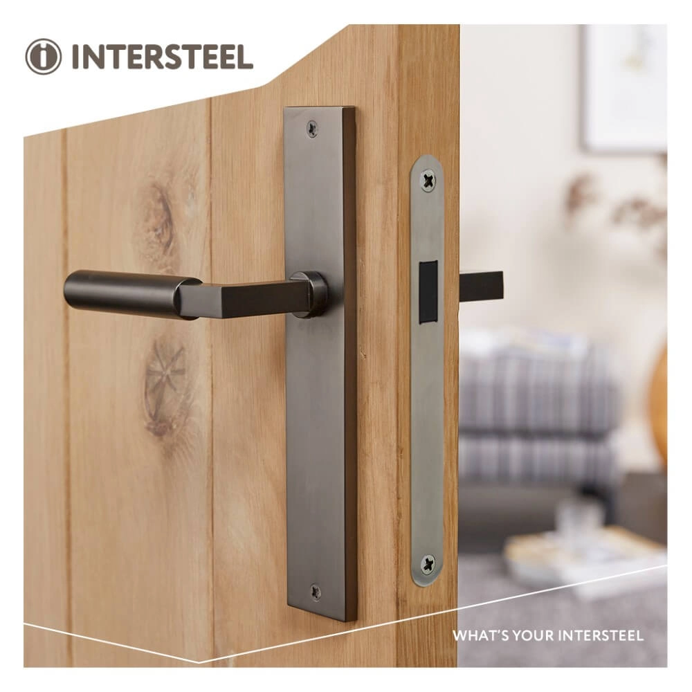 Deurklink Bau-Stil blind antraciet Intersteel 8714186554937