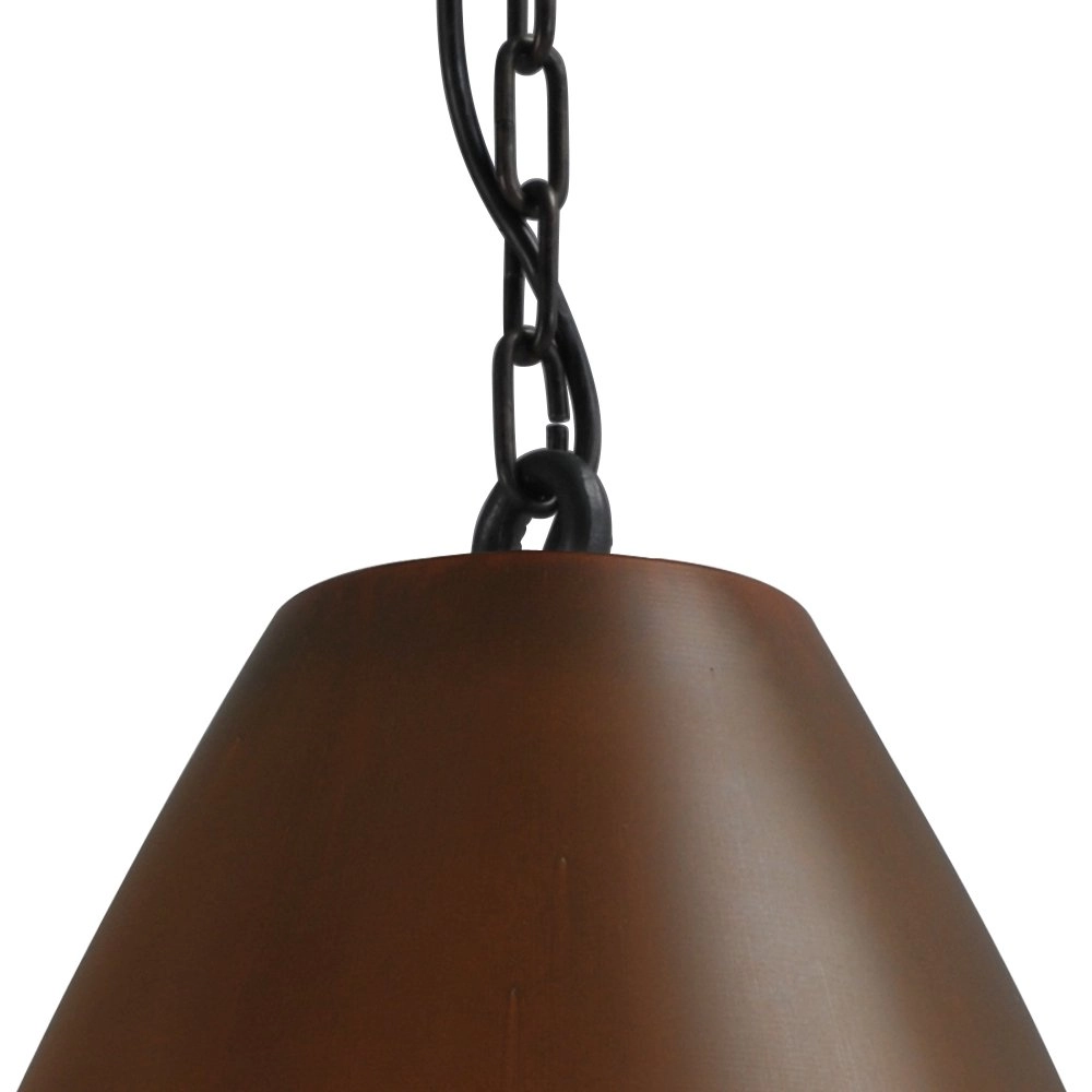 Landelijke industrie hanglamp Industria 41 roestbruin met zwart Masterlight 8718121237299