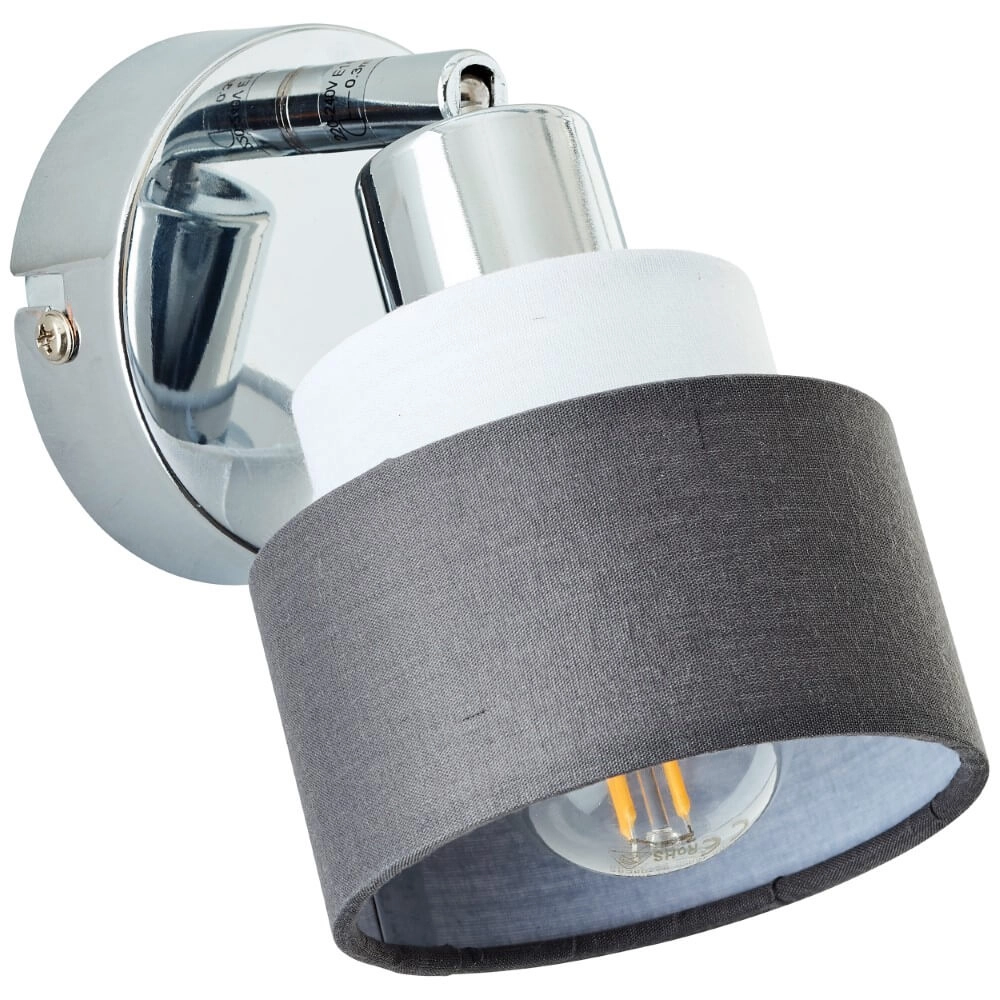 Wandlamp Naples chroom met wit Brilliant 4004353424168
