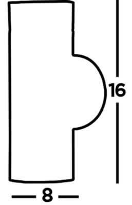 Zwarte wandspot Splot Up - Down 16cm Searchlight 5053423076553