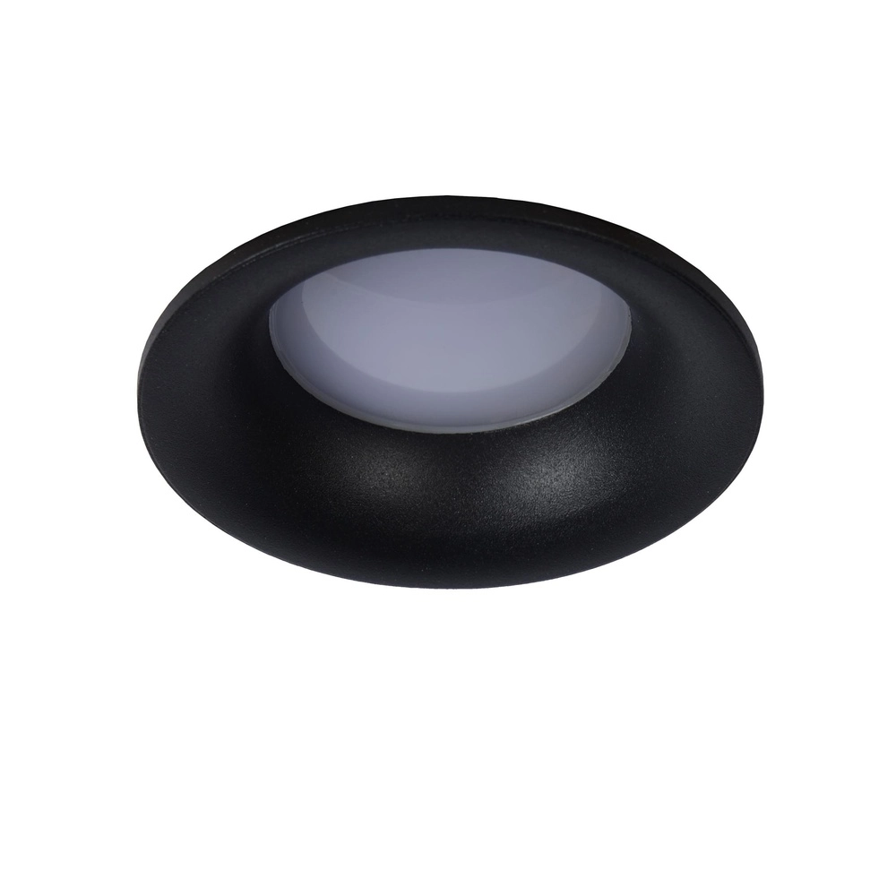 Inbouwspot Ziva IP44 zwart Ø 8,4cm