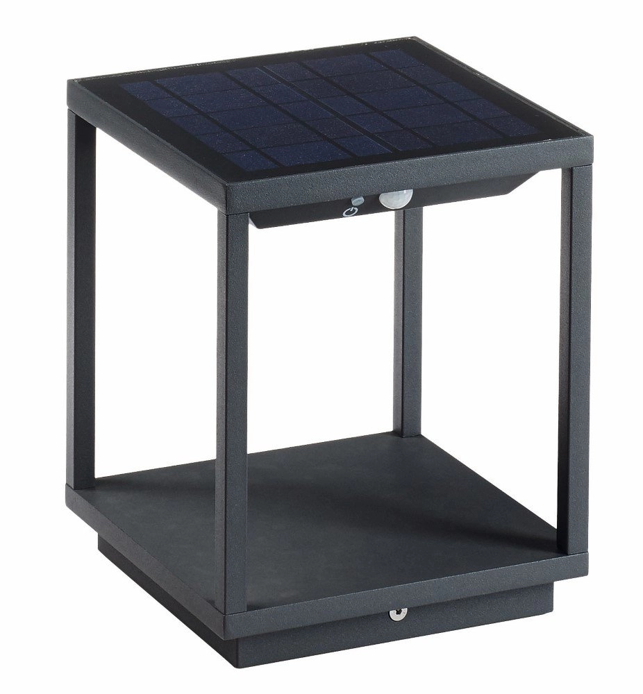 Solar terraslamp Finmotion Vitrine 25cm antraciet