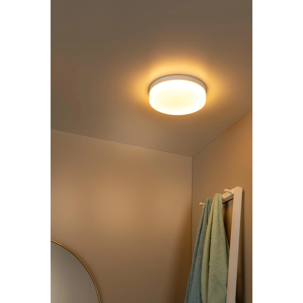 Plafonniere Biskit Ø 28cm - IP44 wit Lucide 5411212792167