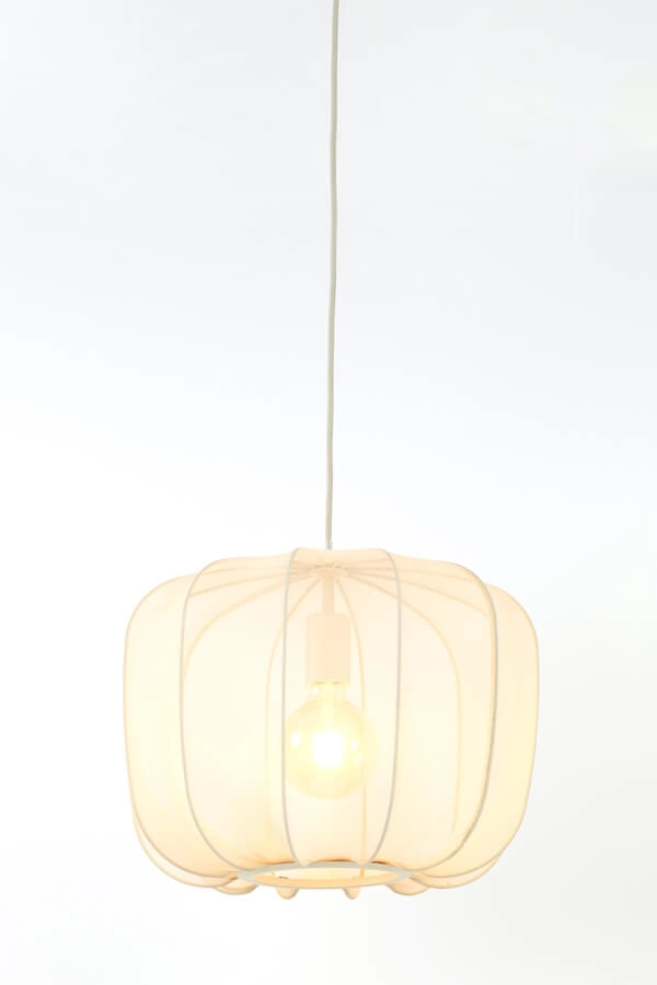 Japandi hanglamp Plumeria crème Ø 40cm
