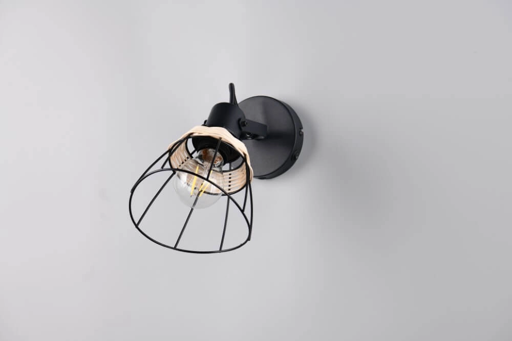 Zwarte wandlamp Jerome design Trio 4017807637694