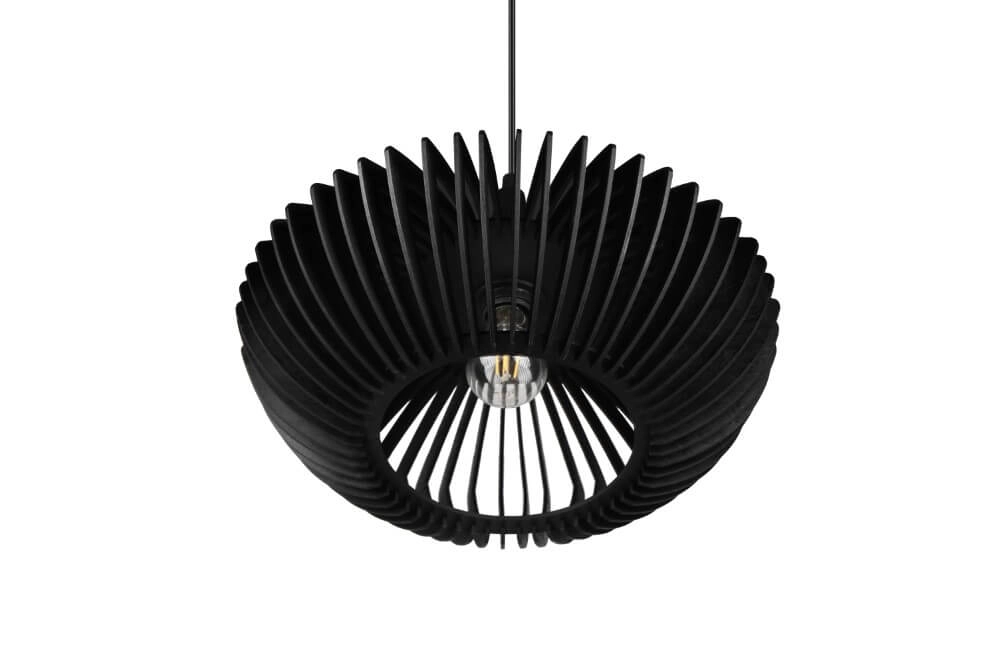 Moderne zwarte hanglamp Colino Ø 40cm