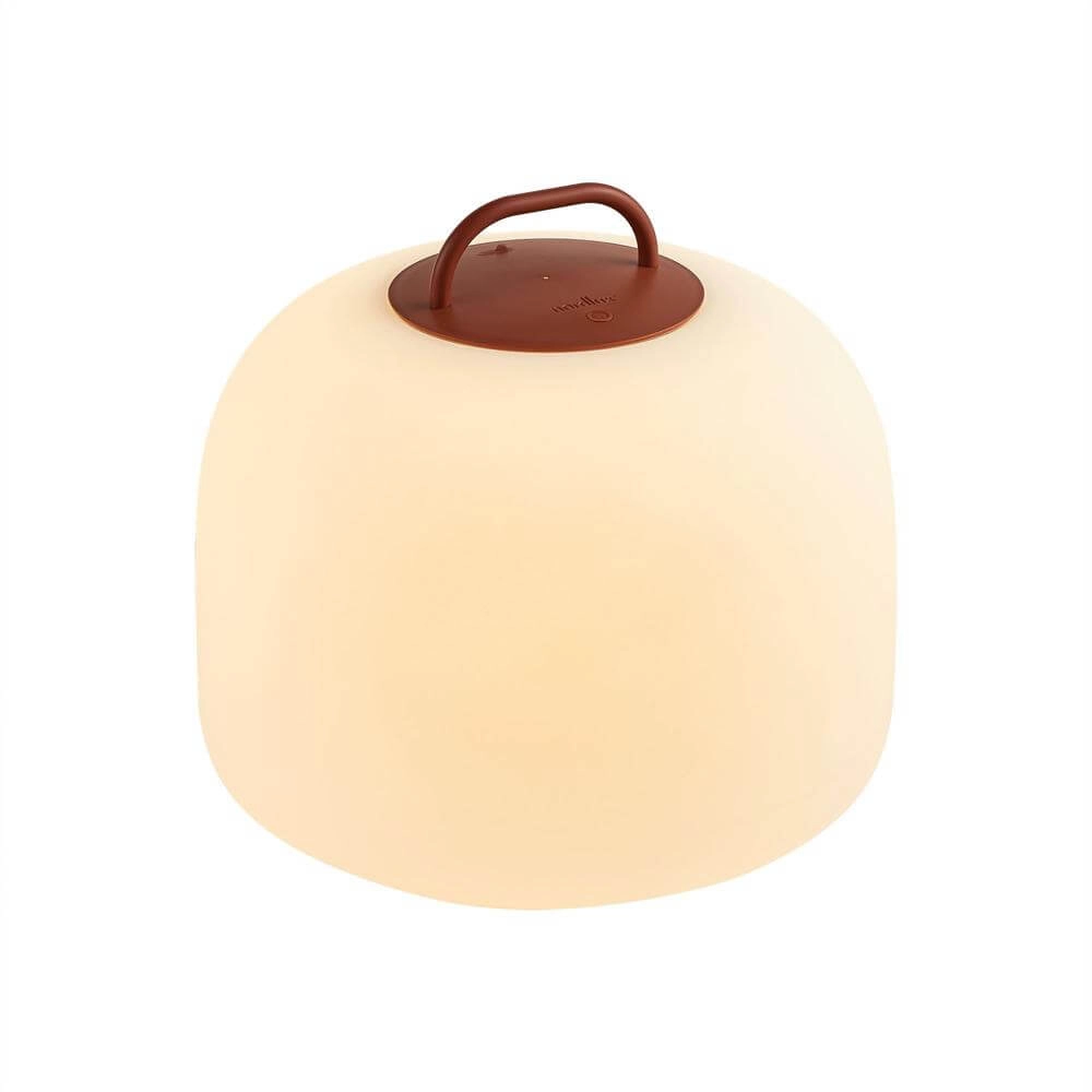 Tafellamp Kettle To-Go oplaadbaar wit met rood Ø 36cm