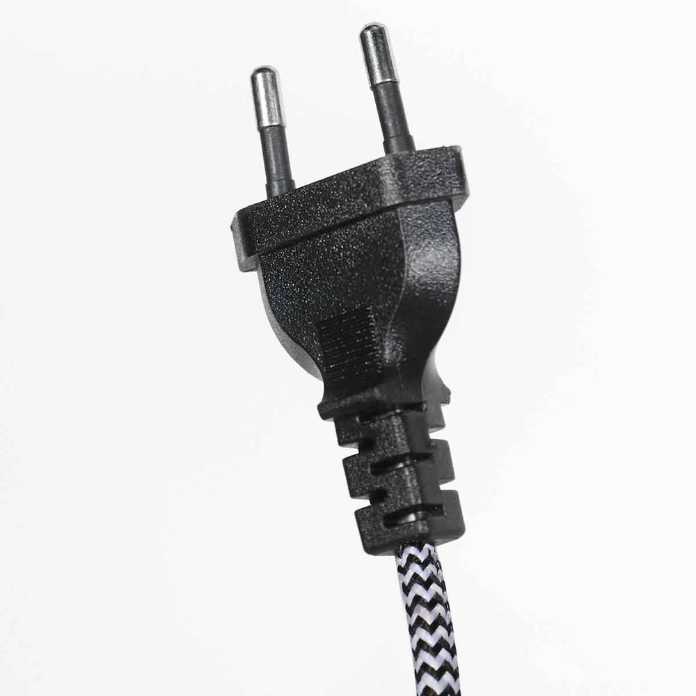 Muurlamp Bloeba zwart met rotan kap Steinhauer 8712746183016