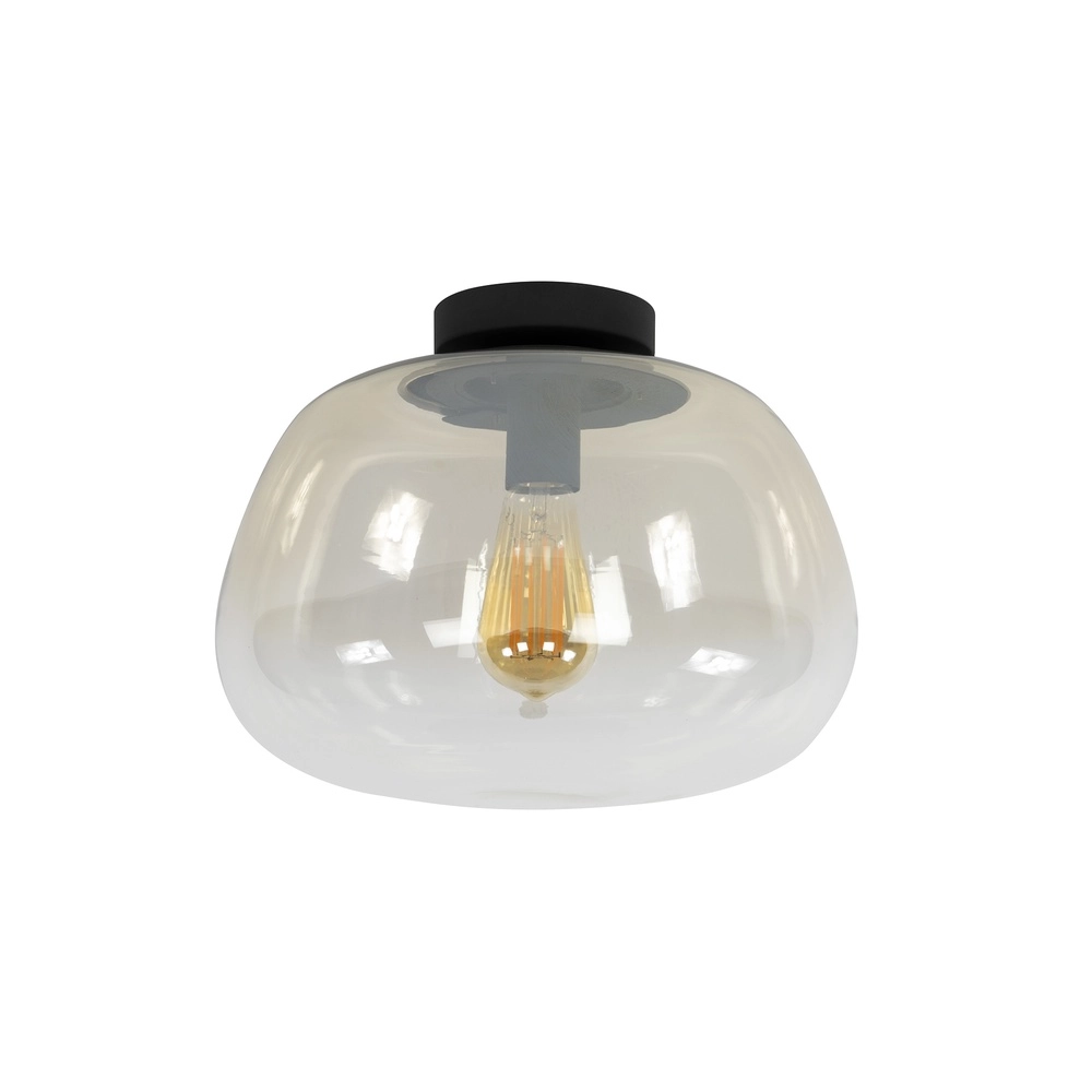 Glazen plafondlamp Pulse Ø 36cm - amber glas Lyora 8716803512030