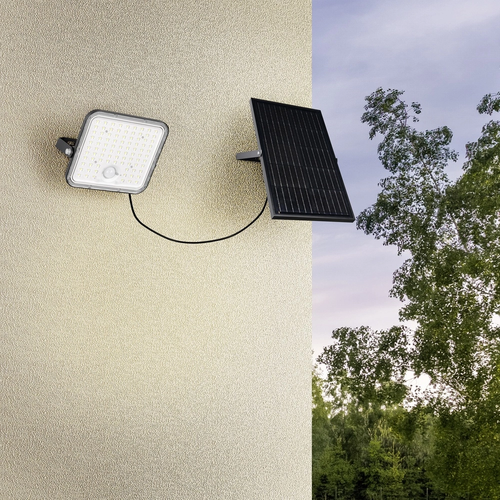 Wandlamp Acora met los solarpaneel Trio 4017807650563