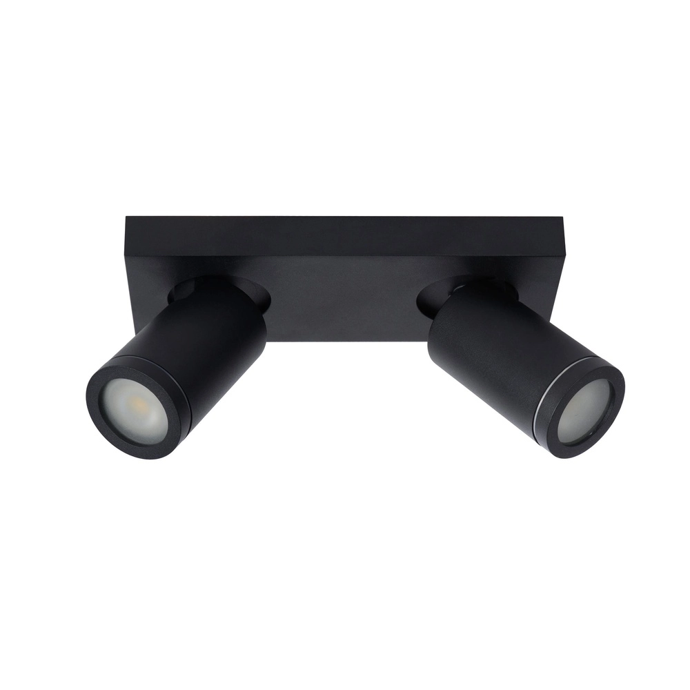 Plafondspot Taylor IP44 2-lichts zwart