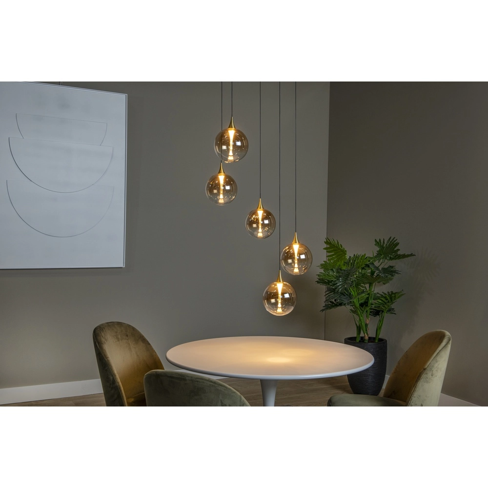 Design led hanglamp Gisela fading - 5x Ø 16cm Premium by Lucide 5411212134813