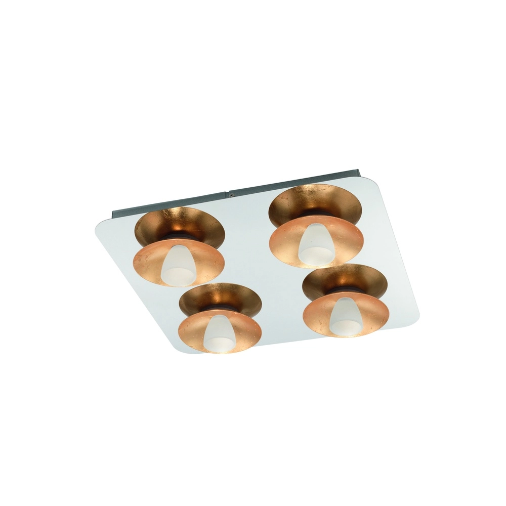 Plafondlamp Torano 4-lichts chroom