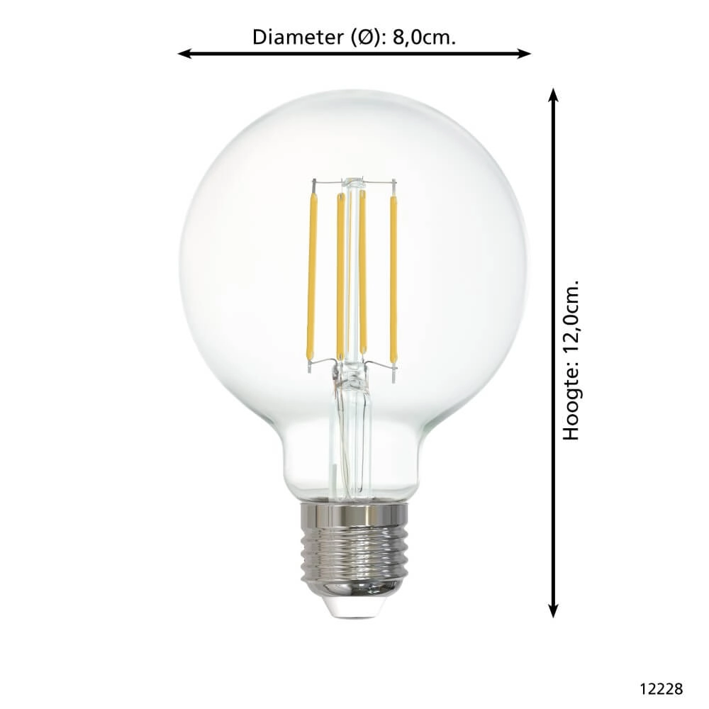 Led lampenbol Zigbee - E27 - 6 watt - 2700K - G80 Eglo 9002759122287