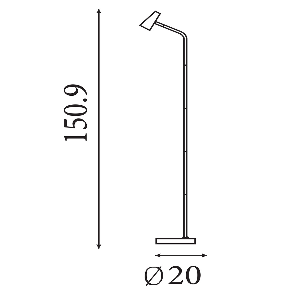Vloerlamp Rechargeable zwart Searchlight 5053423298627