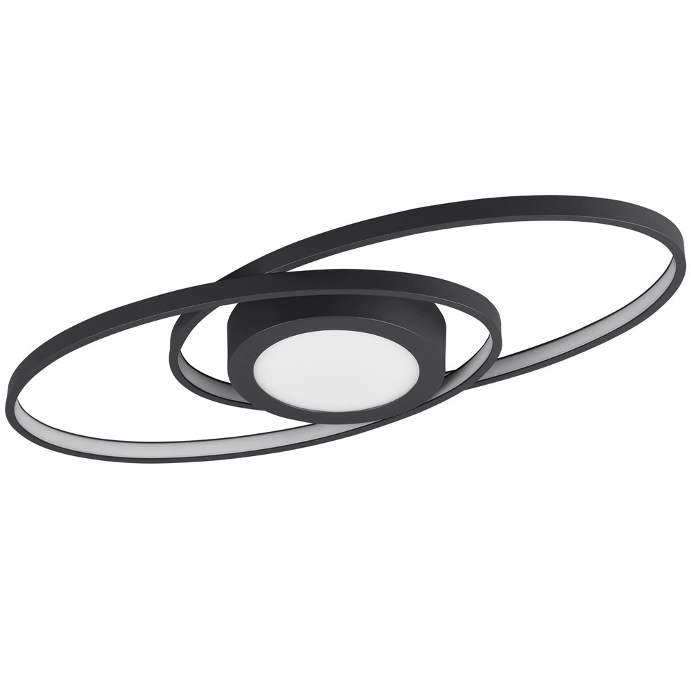 Moderne plafondlamp Galaxy zwart Trio 4017807446210