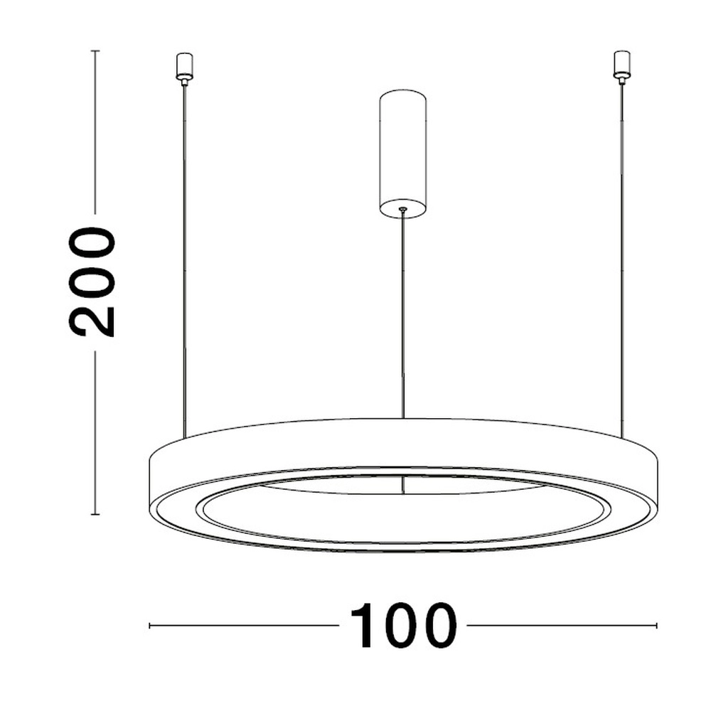 Design hanglamp Sting wit Ø 100cm Lyora 5212017437433