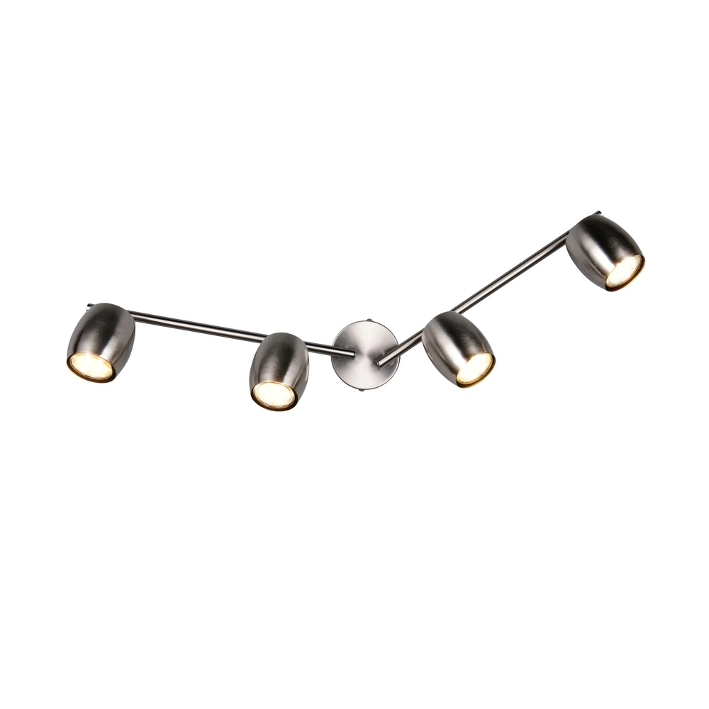 Plafondlamp Nancy 4-lichts nikkel Trio 4017807657029