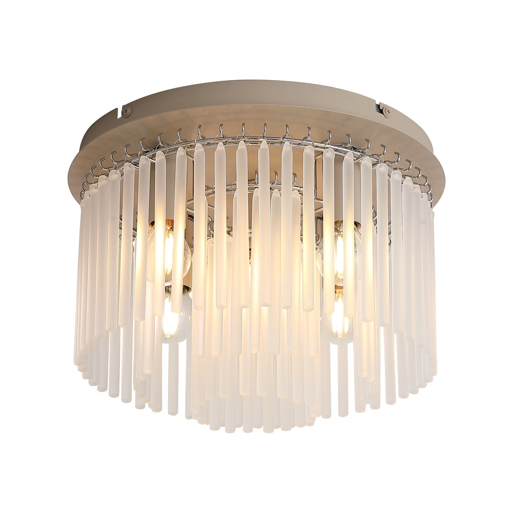 Plafondlamp Swizzle zand bruin