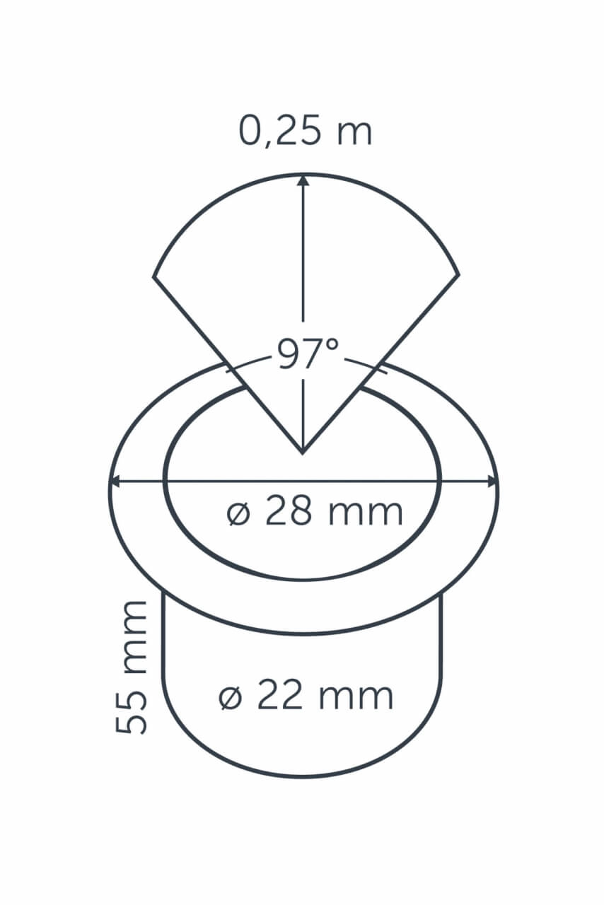 Inbouwspotje Fusion 22 RVS 12 volt LED In-lite 8717051003509
