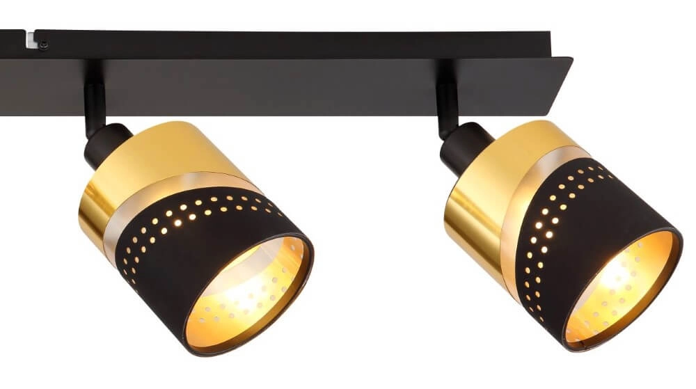 4-lichts plafondspot Or zwart met goud Globo 9007371455706