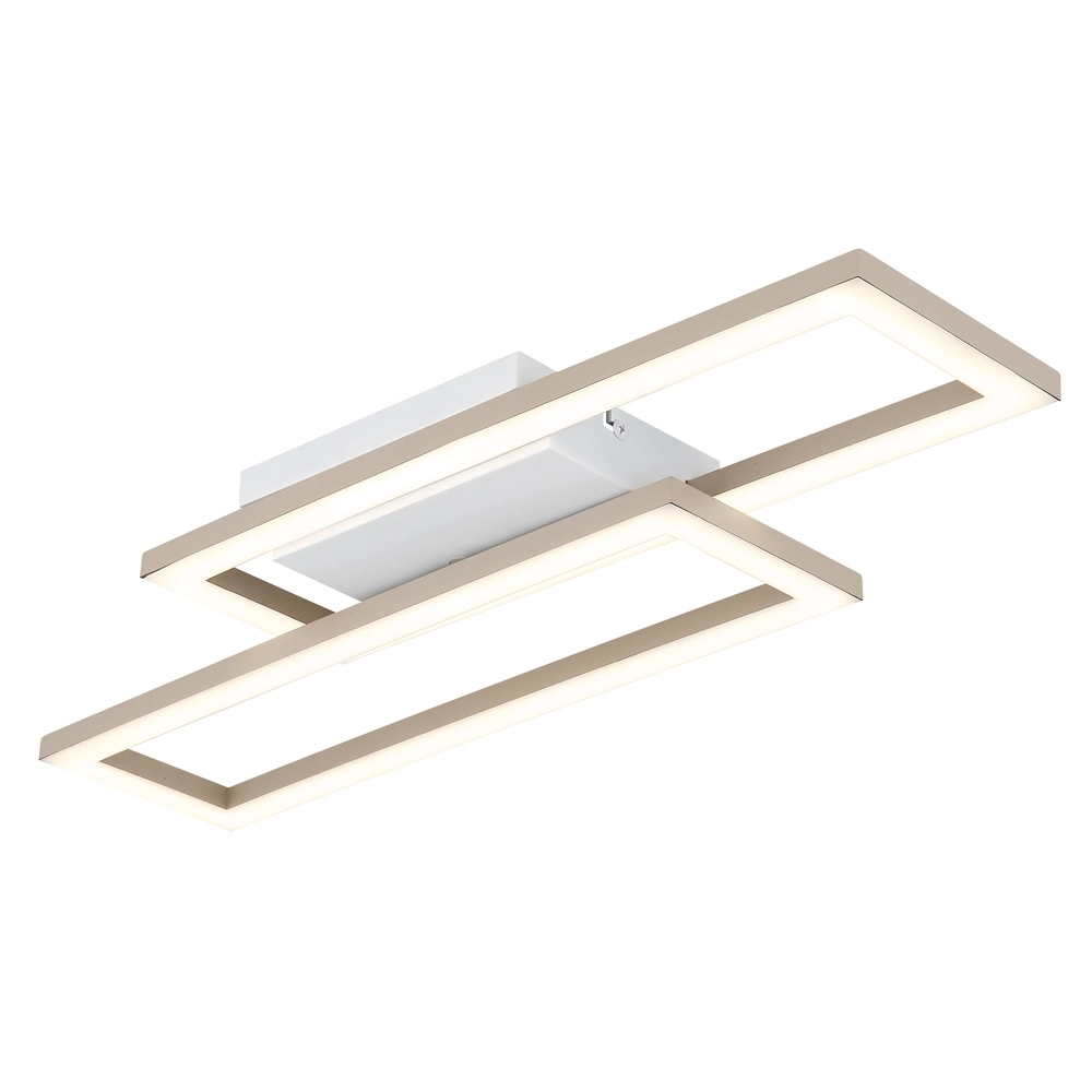 Moderne plafondlamp Wilton zand bruin 15,5cm