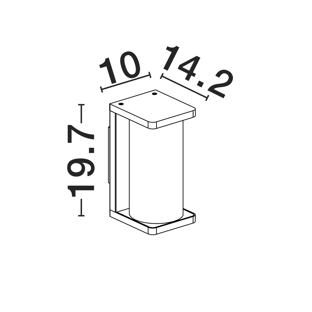 Design wandlamp Adoray antraciet Lyora 5212017449405