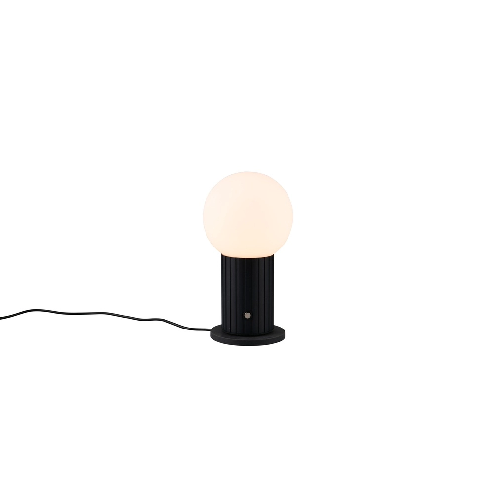 Oplaadbare tafellamp Tauris zwart met wit Trio 4017807643480