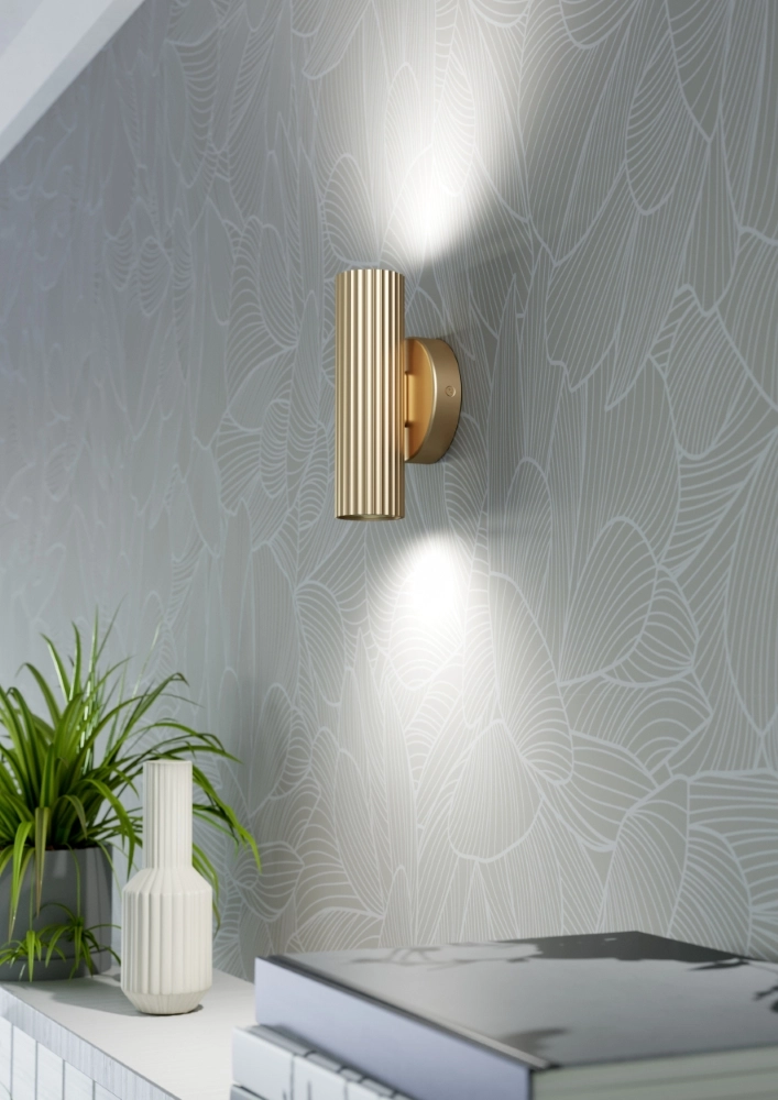 Opbouwspot Portillo up & down goud Eglo 9008606360550