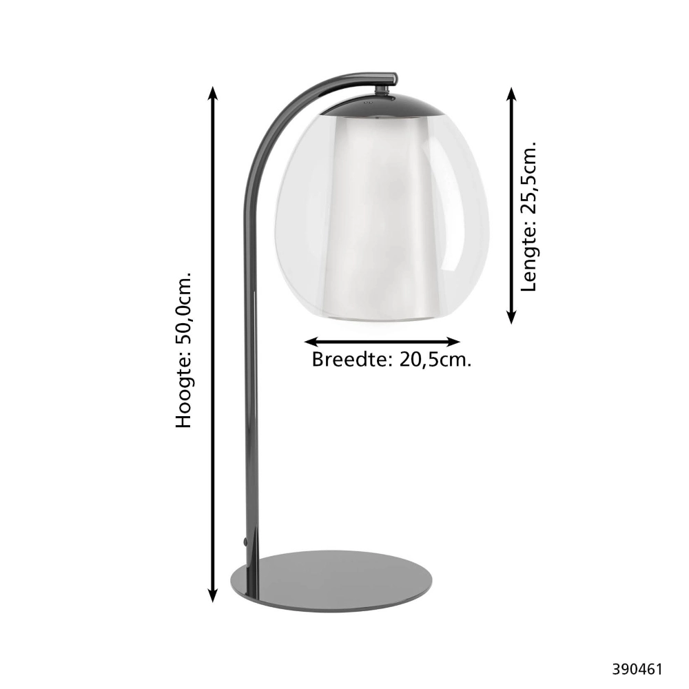 Design tafellamp Menorca grijs Stars of Light 9008606360017