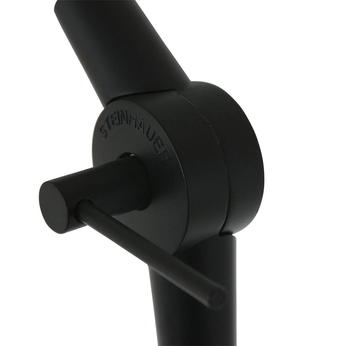 Verstelbare vloer schemerlamp Prestige Chic 35cm zwart met linnen wit Steinhauer 8712746146547