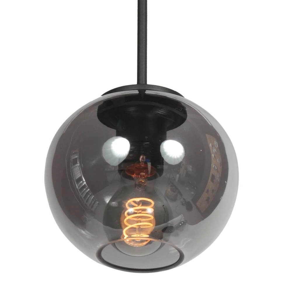 Hanglamp HaloSwap met 1 bol smoke glas Ø 15cm Steinhauer 8712746179729