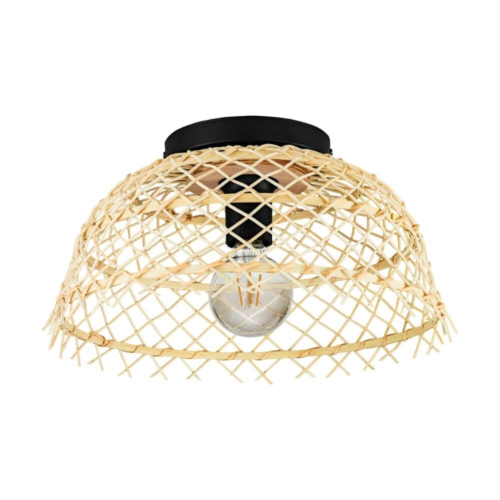 Rotan plafondlamp Ausnby Ø 37cm
