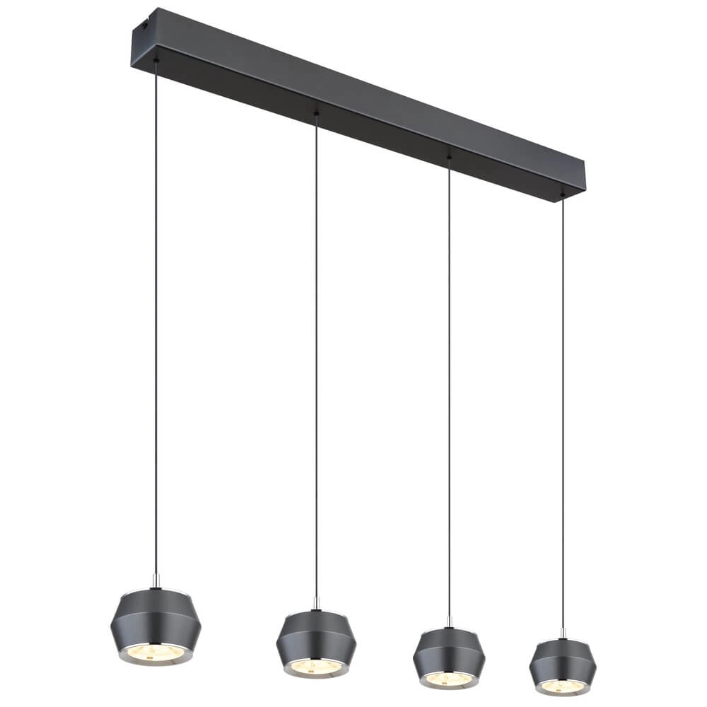 Ronde hanglamp Marthy grijs Ø 10cm