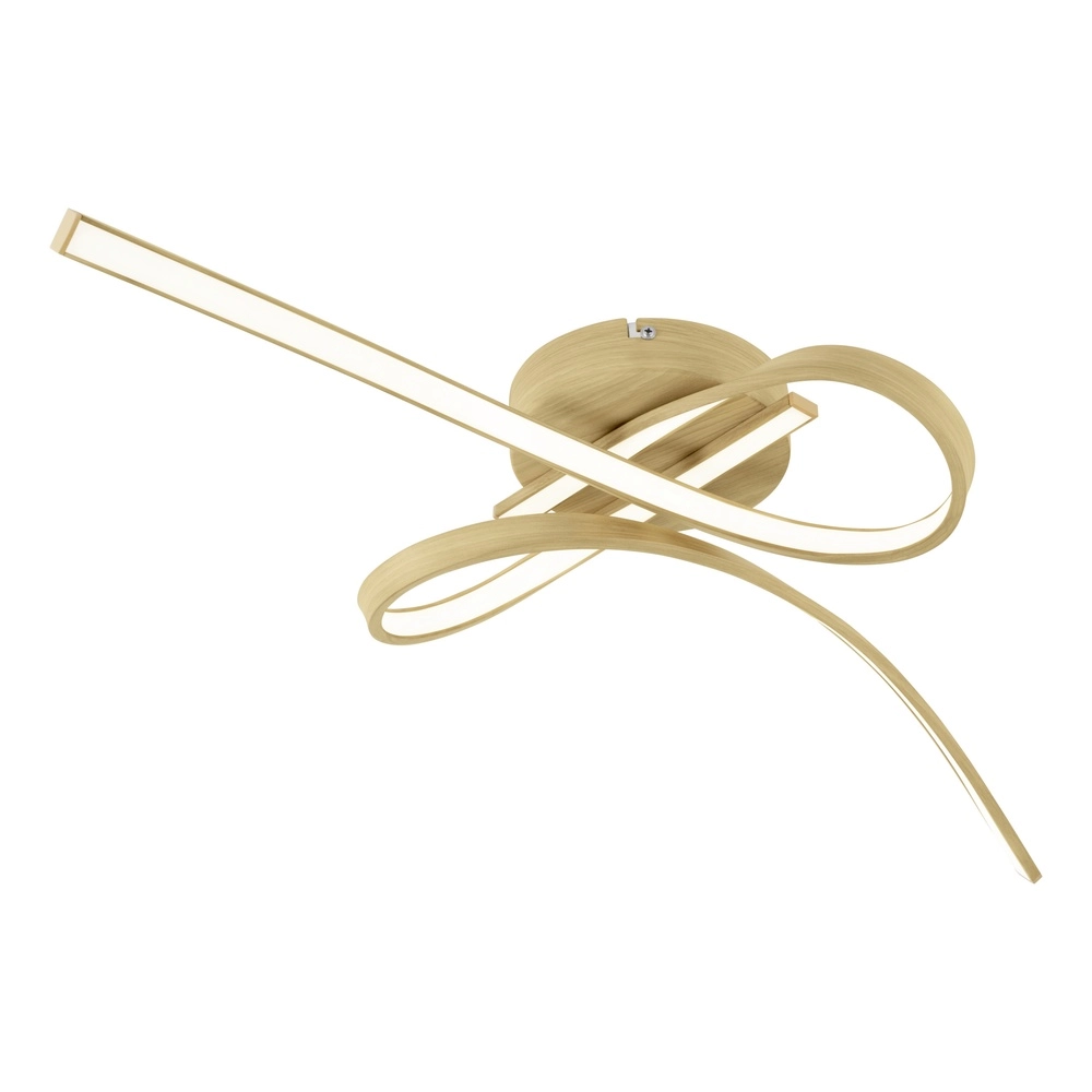 Houtlook led plafondlamp Selvina 2 68cm Eglo 9008606310296