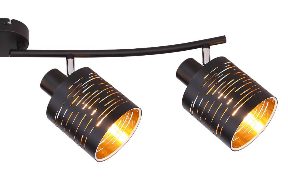 Plafondlamp zwart Tunno 4-lichts Globo 9007371398744