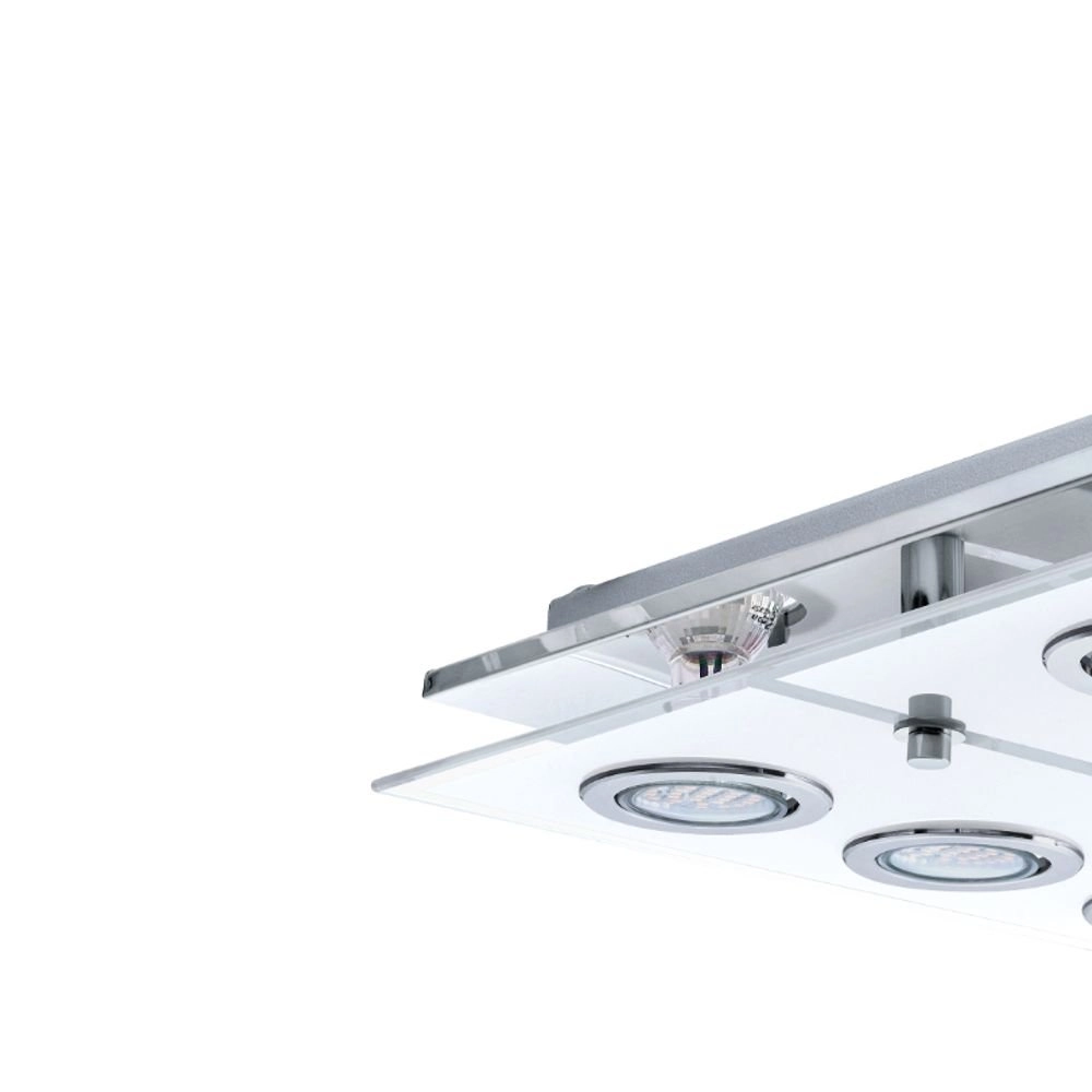 Led plafondlamp Cabo Square 6x3w - 3000K - 34cm chroom Eglo 9002759309329