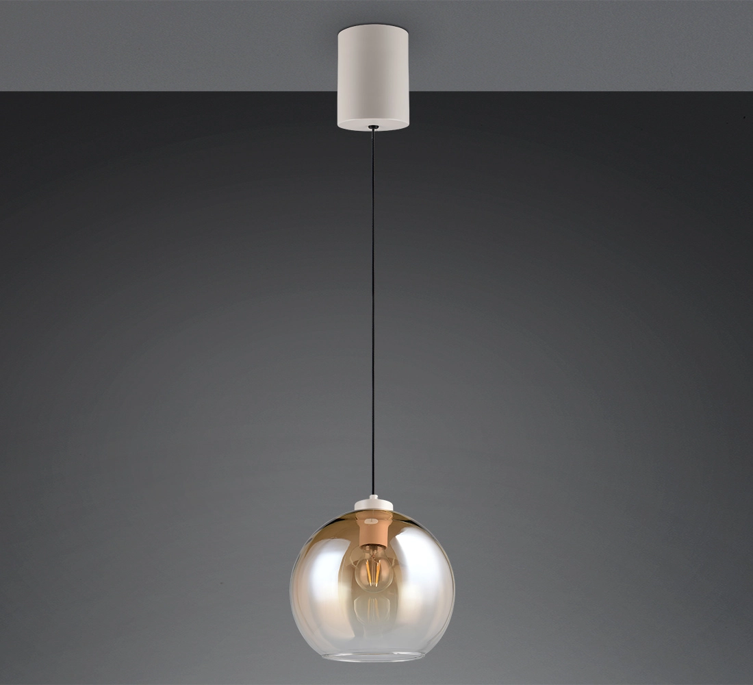 Hanglamp Liora amber glas Trio 4017807682380