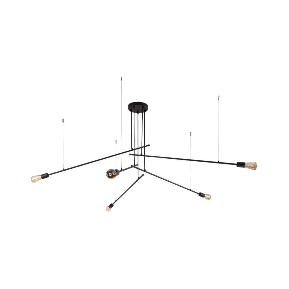 XXL hanglamp Pile 5-lichts zwart XXL hanglamp Pile 5-lichts zwart