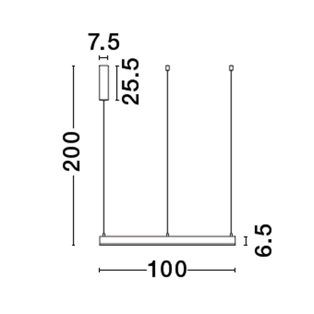 Hanglamp Motif goud Ø 100cm 2700-6500K Lyora 5212017443595